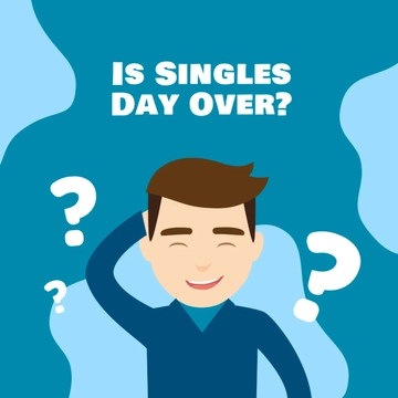 Free Funny Singles Day LinkedIn Post Template to Edit Online
