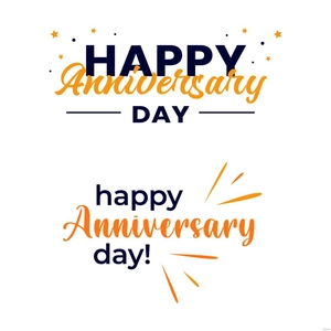 Happy Anniversary Day Vector