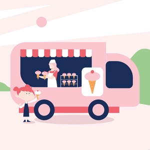 Food Truck Illustration