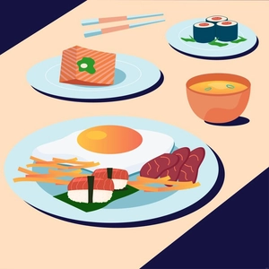 Korean Food Illustration