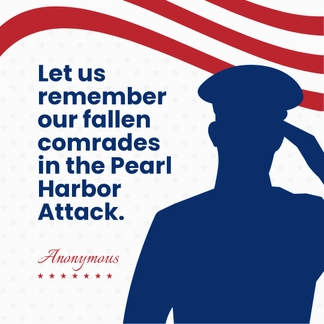 Free Pearl Harbor Remembrance Day Quote Instagram Post Template to Edit Online