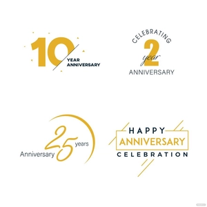 Company Anniversary Vector