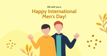 Free Happy International Mens Day Facebook Post Template to Edit Online
