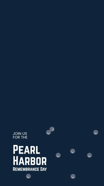 Free Pearl Harbor Remembrance Day Snapchat Geofilter Template to Edit Online