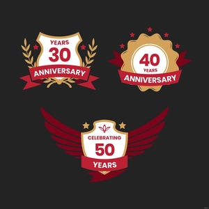 Anniversary Crest Vector
