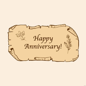 Happy Anniversary Sign Vector