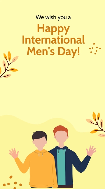 Free Happy International Mens Day Snapchat Geofilter Template to Edit Online
