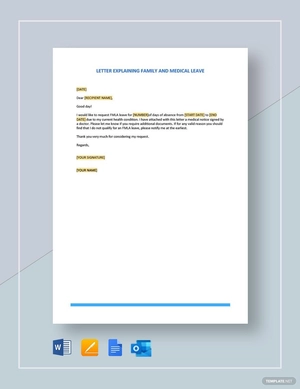Letter Explaining Family and Medical Leave