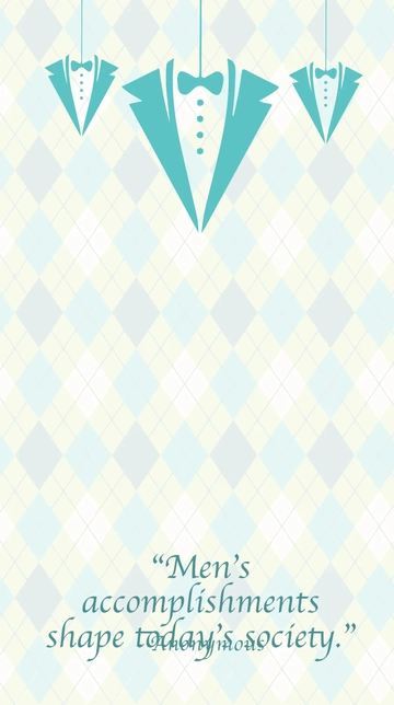 Free International Mens Day Quote Snapchat Geofilter Template to Edit Online