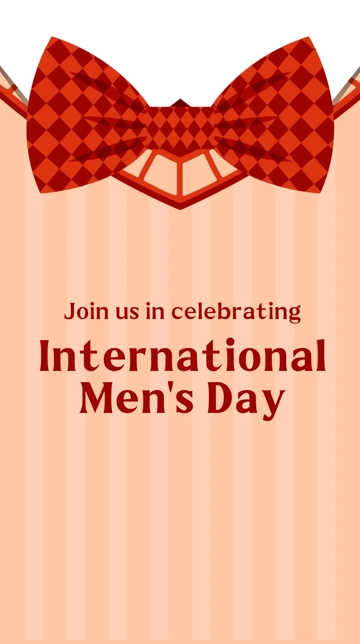 Free International Mens Day Celebration Instagram Story Template to Edit Online