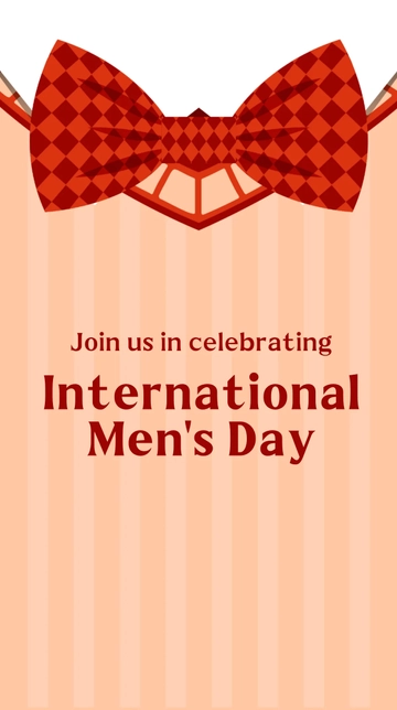 Free International Mens Day Celebration Whatsapp Post Template to Edit Online