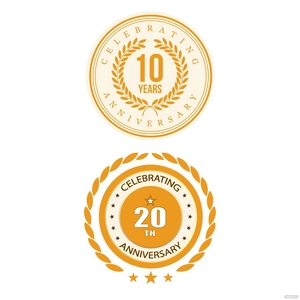 Happy Anniversary Label Vector