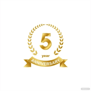Gold Anniversary Vector