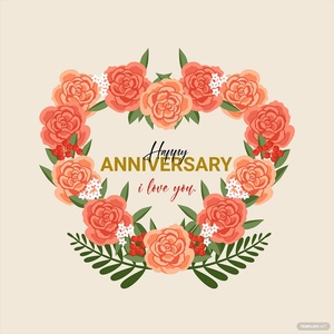 Anniversary Love Vector