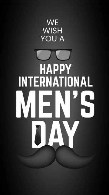 Free International Mens Day Wishes Instagram Story Template to Edit Online