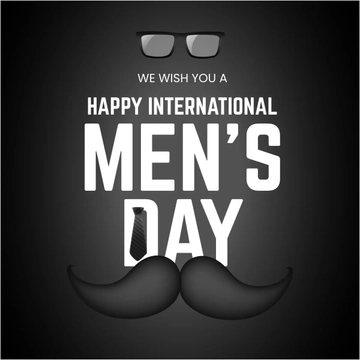Free International Mens Day Wishes Linkedin Post Template to Edit Online