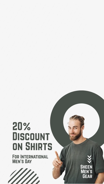 Free International Mens Day Offer Snapchat Geofilter Template to Edit Online