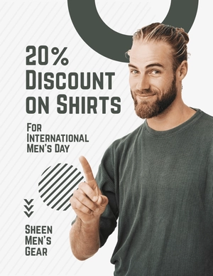 International Mens Day Offer Flyer Template