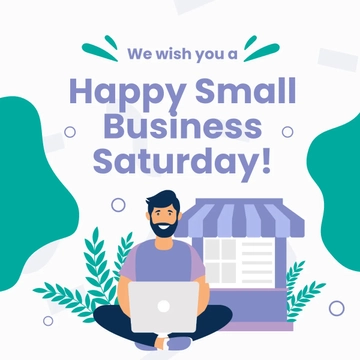 Free Happy Small Business Saturday Instagram Post Template to Edit Online