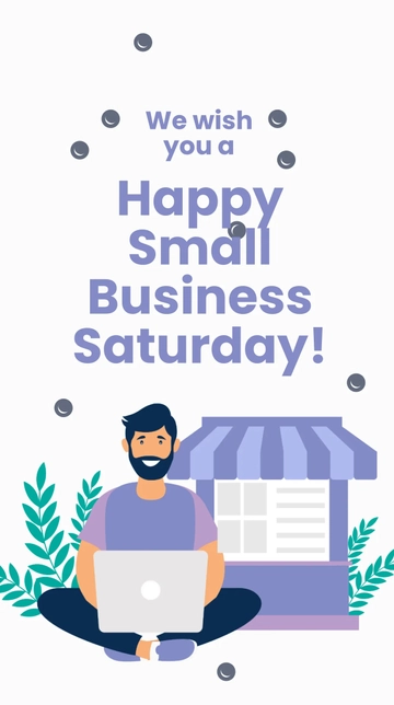 Free Happy Small Business Saturday Instagram Story Template to Edit Online