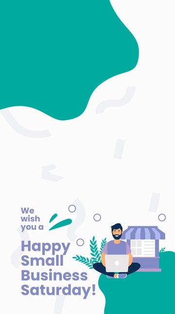 Free Happy Small Business Saturday Snapchat Geofilter Template to Edit Online