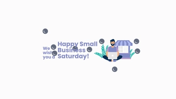 Free Happy Small Business Saturday Youtube Banner Template to Edit Online