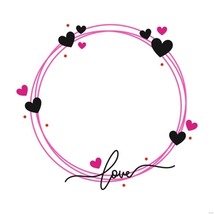 Love Frame Vector
