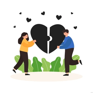 Black Love Vector
