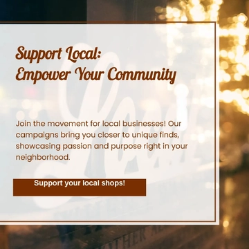 Free Shop Small Linkedin Post Template to Edit Online