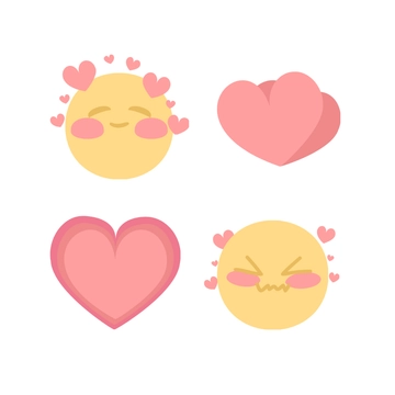 Free Love Emoji Clipart Template to Edit Online