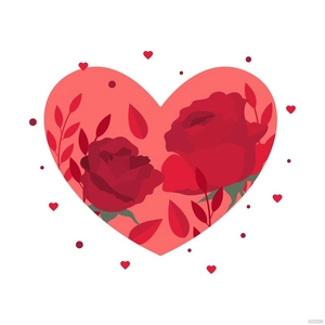 Red Love Vector