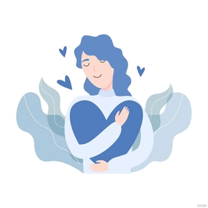Blue Love Vector