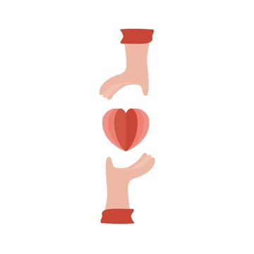Free Hand Love Clipart Template to Edit Online