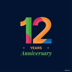 Modern Happy Anniversary Vector