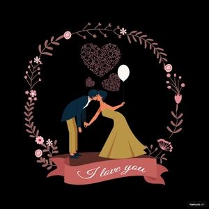 Love Round Vector