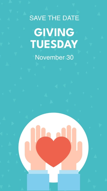 Free Giving Tuesday Snapchat Geofilter Template to Edit Online