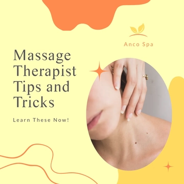 Free Massage Therapist Tips And Tricks Post, Instagram, Facebook Template to Edit Online