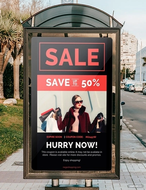 Coupon Code Digital Signage Template