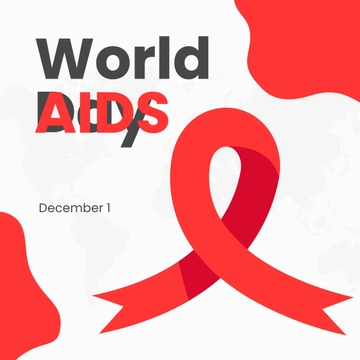 Free World AIDS Day Instagram Post Template to Edit Online