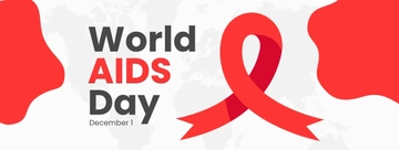 Free World AIDS Day Facebook Cover Template to Edit Online