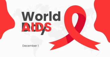 Free World AIDS Day Facebook Post Template to Edit Online
