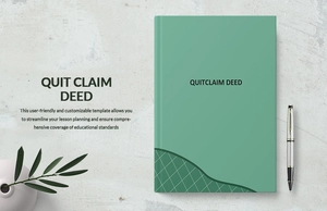 Quit Claim Deed Template