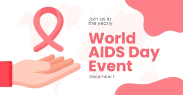 Free World AIDS Day Event Facebook Post Template to Edit Online