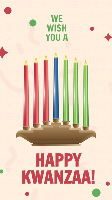 Free Happy Kwanzaa Instagram Story Template to Edit Online