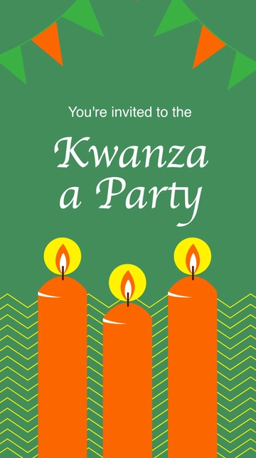 Free Kwanzaa Party Whatsapp Post Template to Edit Online