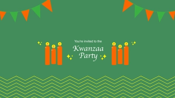 Free Kwanzaa Party Youtube Banner Template to Edit Online