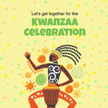 Free Kwanzaa Celebration Instagram Post Template to Edit Online
