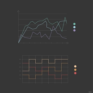 Line Graph Vector