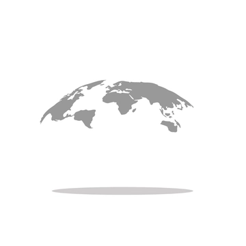 Free Curved World Map Template Clipart to Edit Online