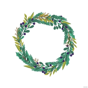 Leaf Wreath Vector